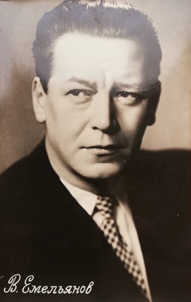 Vladimir Emelyanov 1957 Photo Soviet film actor 9x14 cm  