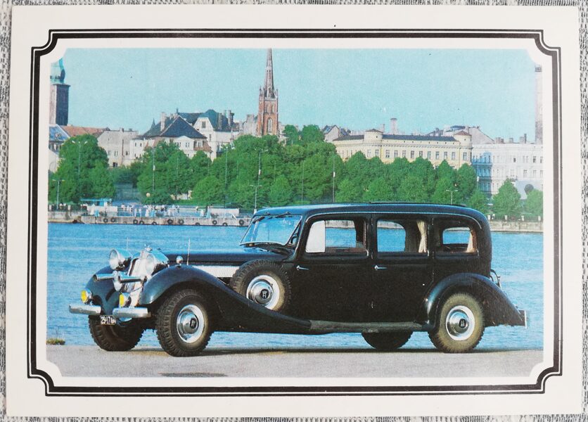 HORCH-951A 1989 Germany 15x10.5 cm postcard USSR retro car  