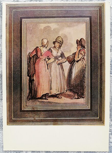 Tomass Roulendsons 1983 Tenkas 10,5x15 cm PSRS mākslas pastkarte  