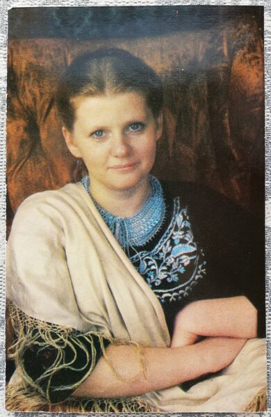 Irina Muravyova 1980 actress photo films 9x14 cm USSR postcard   