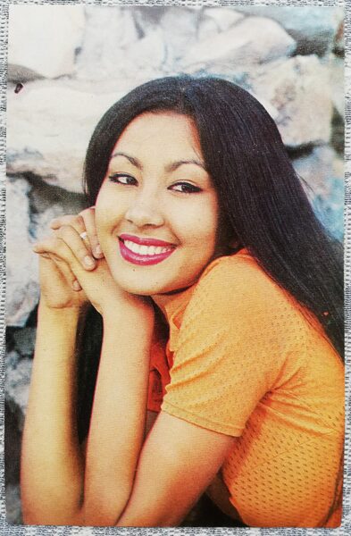 Dilorom Kambarova 1978 actress photo films 9x14 cm USSR postcard  