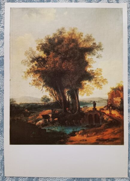 Pusdienlaiks 1984 Semjons Ščedrins 10,5x15 cm PSRS mākslas pastkarte   