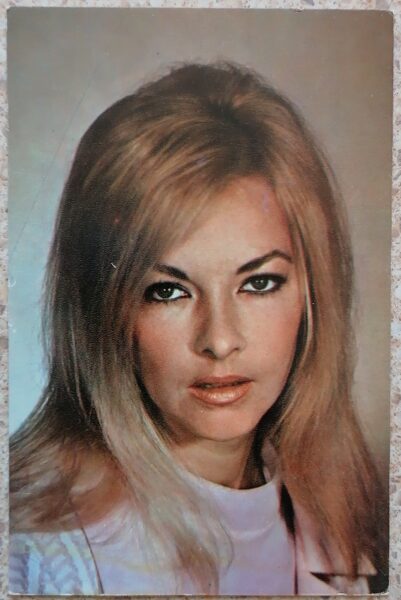 Barbara Brylska 1975 actress photo films 9x14 cm USSR postcard   