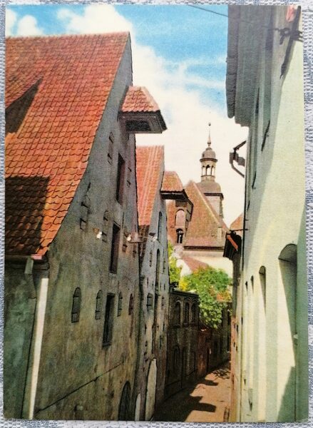 Vecrīga 1968 Vecrīga 10x14 cm pastkarte Latvija  