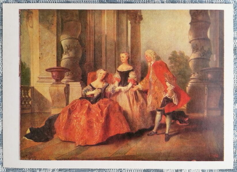 Nikolass Lankrets 1986 Kadrs no Tomasa Korneila traģēdijas “Eseksas grāfs” 15x10,5 cm PSRS pastkarte  