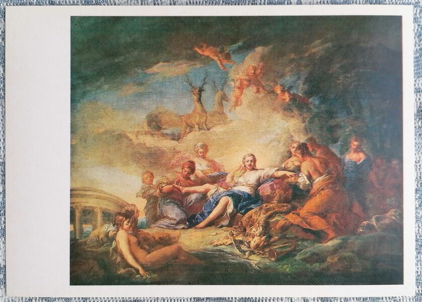 Kārlis Vanlū 1986 Diānas atpūta 15x10,5 cm PSRS pastkarte  