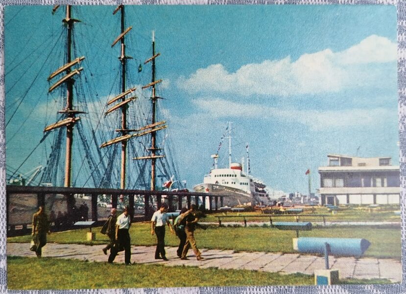 Jūras pasažieru stacija 1968 Rīga Latvija 14x10 cm JT 00720  