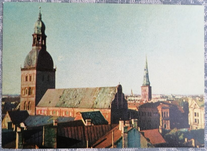 Vecrīgas jumti 1968 Rīga Latvija 14x10 cm JT 00720  