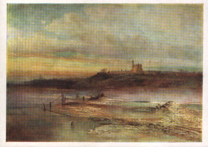 Alexey Savrasov Postcard from 1988 “Thaw. Yaroslavl. " 15x10.5 cm